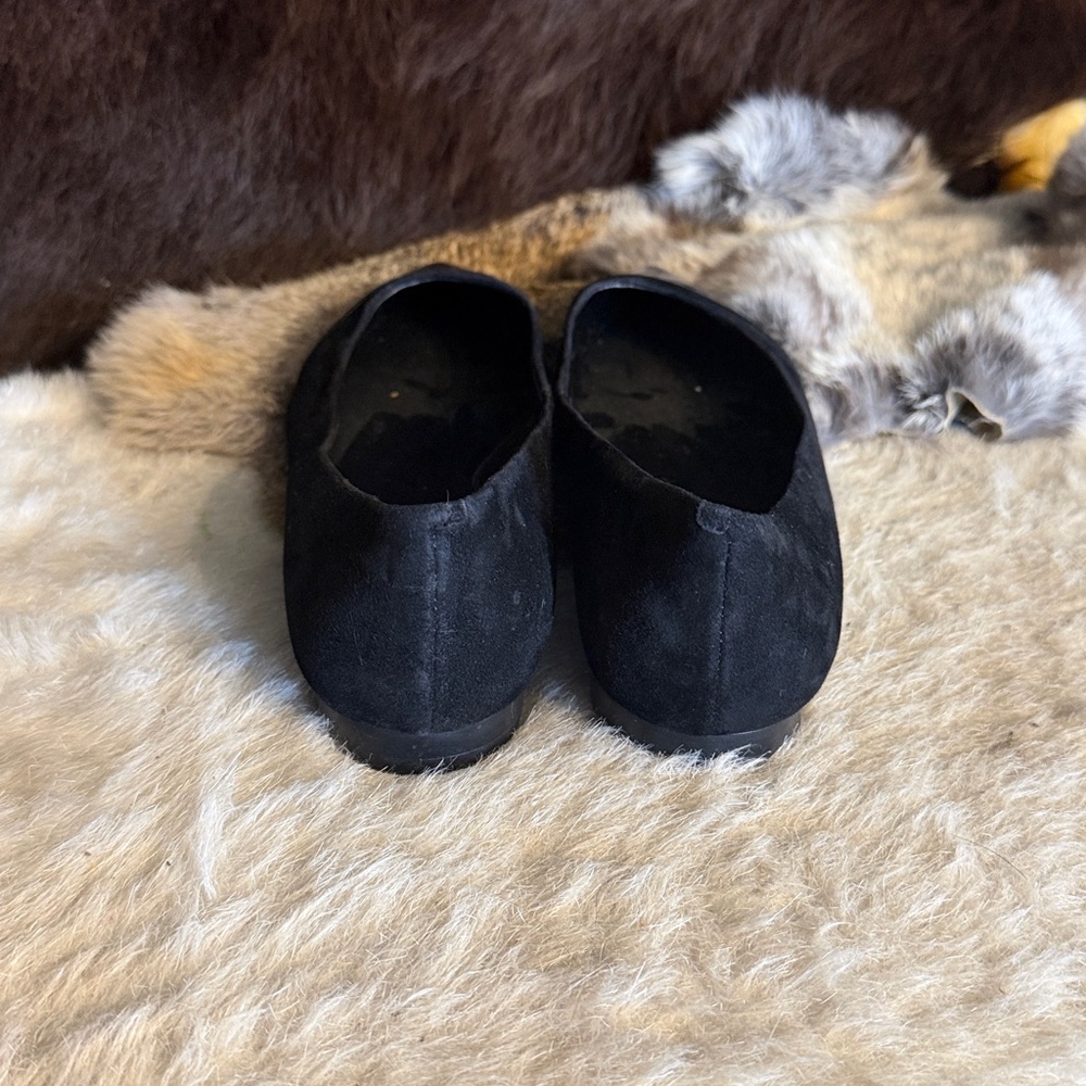 Cole Haan Black Pointed Patent-Toe Flats 9 (Bk7) - Picture 3 of 6